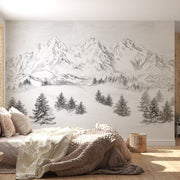 Papel pintado de Montaña - moderno y panorámico