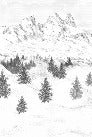 Papier peint Aiguilles d'Arves, XXL, tendance