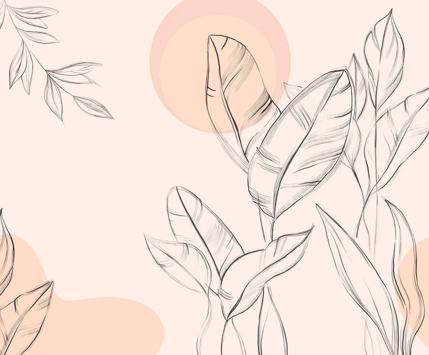 Papel pintado con motivos florales elegantes