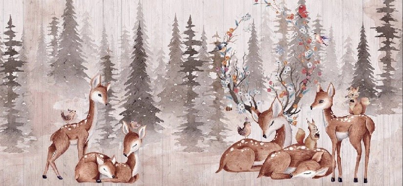 Papel pintado dormitorio infantil douces biches