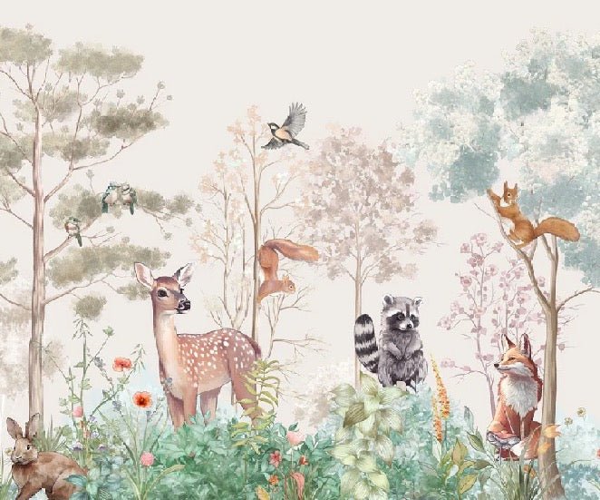 Papel pintado Dormitorio infantil magic nature beige