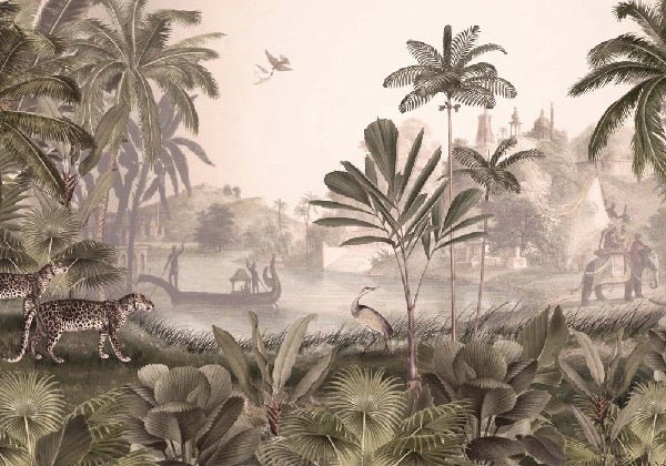 Papier peint jungle haven léopard, XXL, tendance