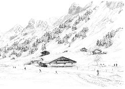 Papel pintado Clusaz ski fond montagne Confins
