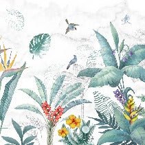 Papel pintado Végétal & Bird