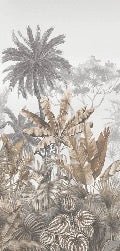 Papel pintado tropical sepia