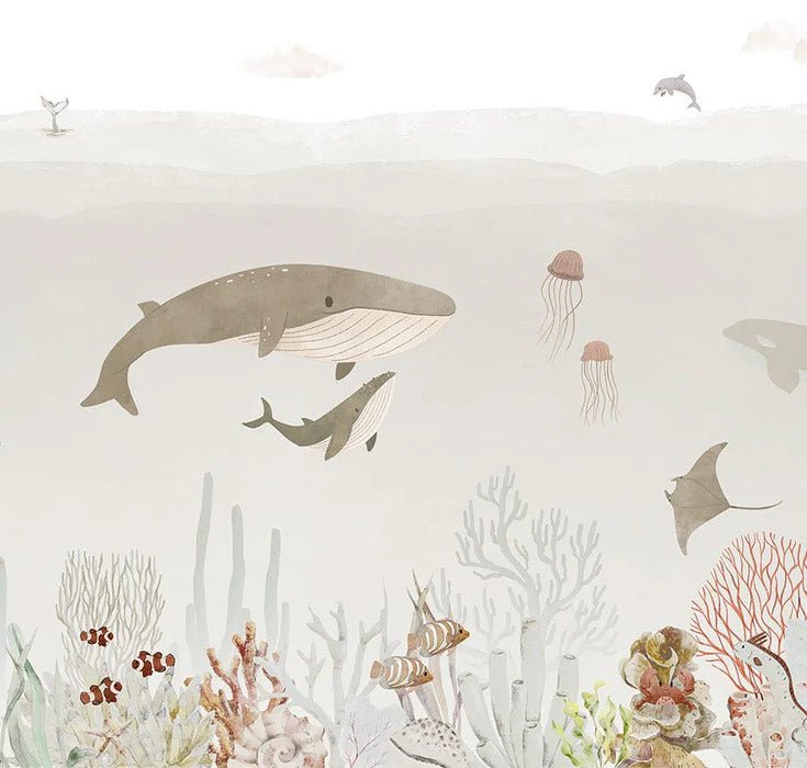Papel pintado Ballenas bebé
