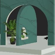 Papel pintado trampantojo de hotel