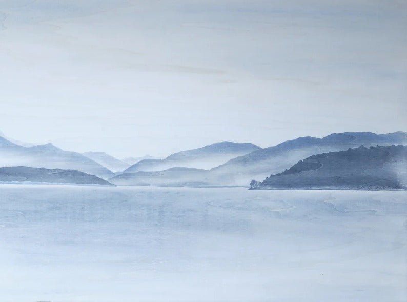 Papel pintado Annecy | Papel pintado Les Bleus du Lac