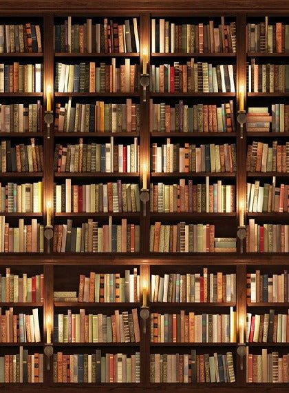 Papel pintado trampantojo Auténtica biblioteca