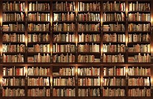 Papel pintado trampantojo Authentique Bibliothèque