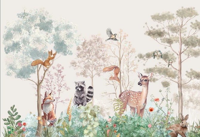 Papel pintado Dormitorio infantil magic nature beige