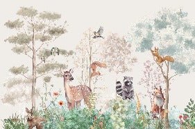 Papel pintado Dormitorio infantil magic nature beige