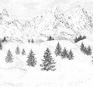 Papier peint Aiguilles d'Arves, XXL, tendance