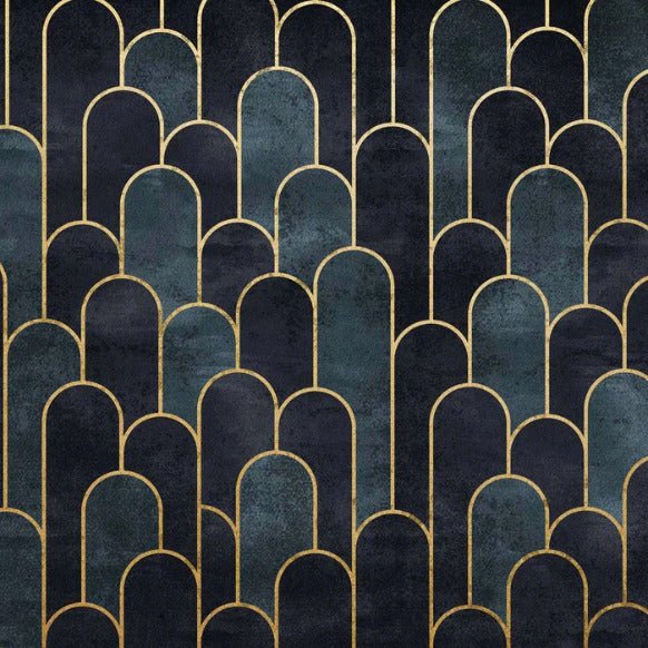 Papier peint dark blue chic, XXL, tendance
