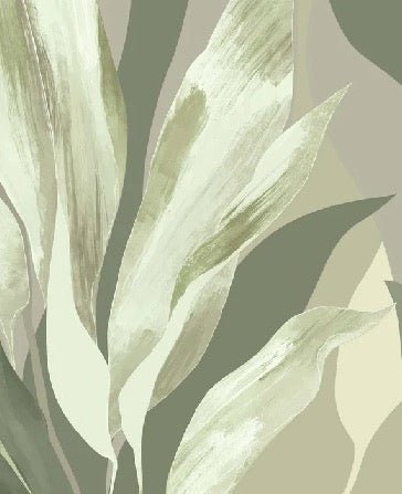 Papel pintado de tela verde