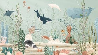 Papel pintado Bebé Mundo Marino