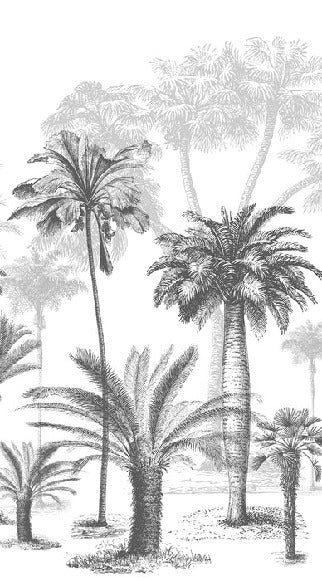 Papel pintado Jungle Black & White