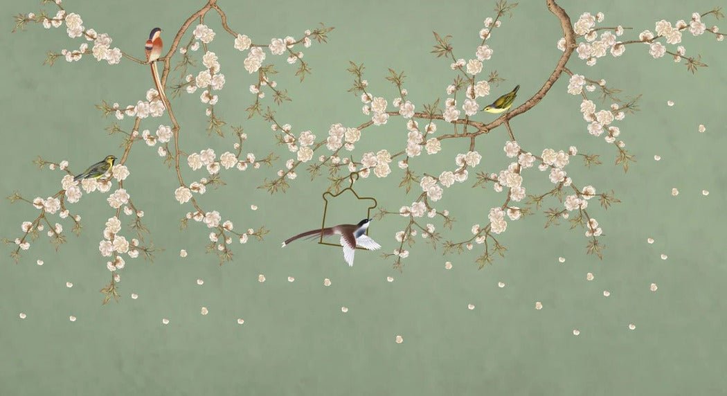 Fondo de pantalla Zen sakura verde