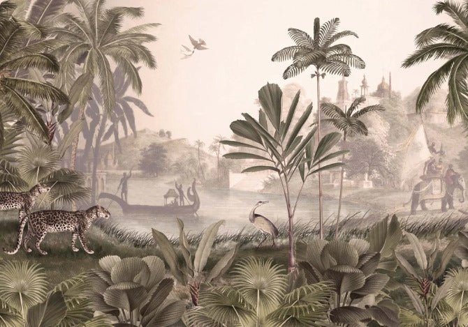 Papel pintado de Jungle haven leopard