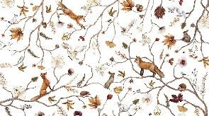 Papel pintado infantil «Aventura en el bosque»