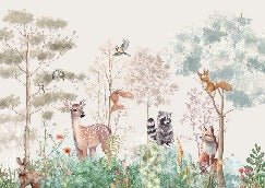 Papel pintado Dormitorio infantil magic nature beige