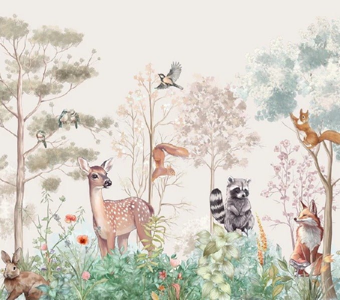 Papel pintado Dormitorio infantil magic nature beige