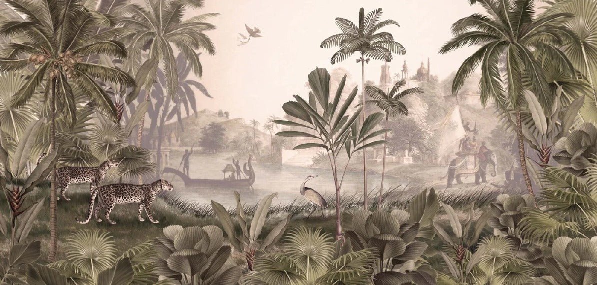 Papel pintado de Jungle haven leopard