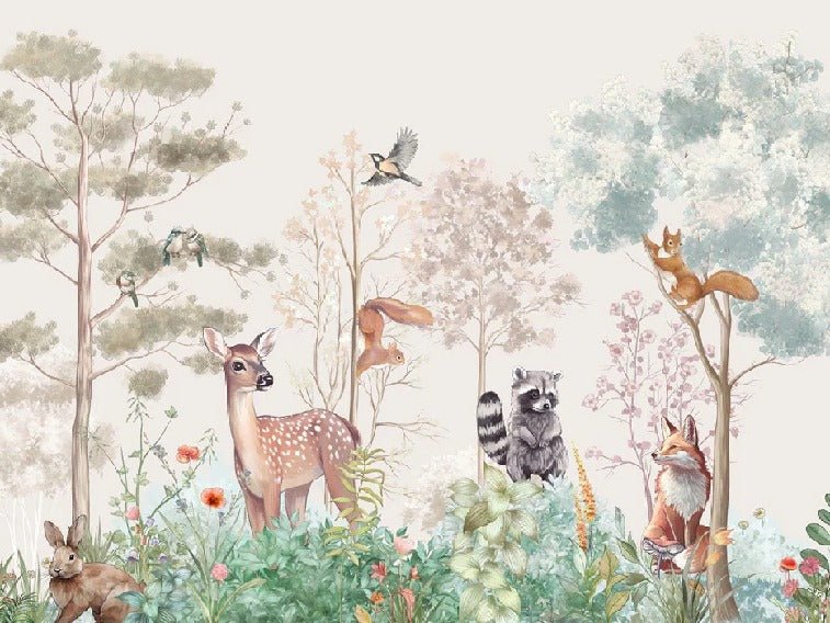 Papel pintado Dormitorio infantil magic nature beige