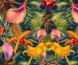 Papier peint toilette Orange Tropical, XXL, tendance