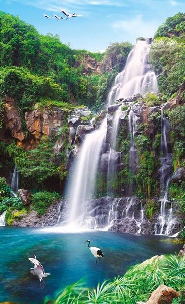 Papel pintado Reunión cascada