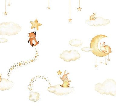 Papeles pintados blancos bonitos sueños bebé