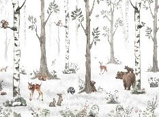 Papier peint animaux printemps forêt, XXL, tendance