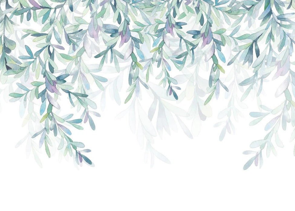 Papel pintado de estilo vegetal y escandinavo