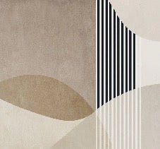 Papel pintado con formas creativas