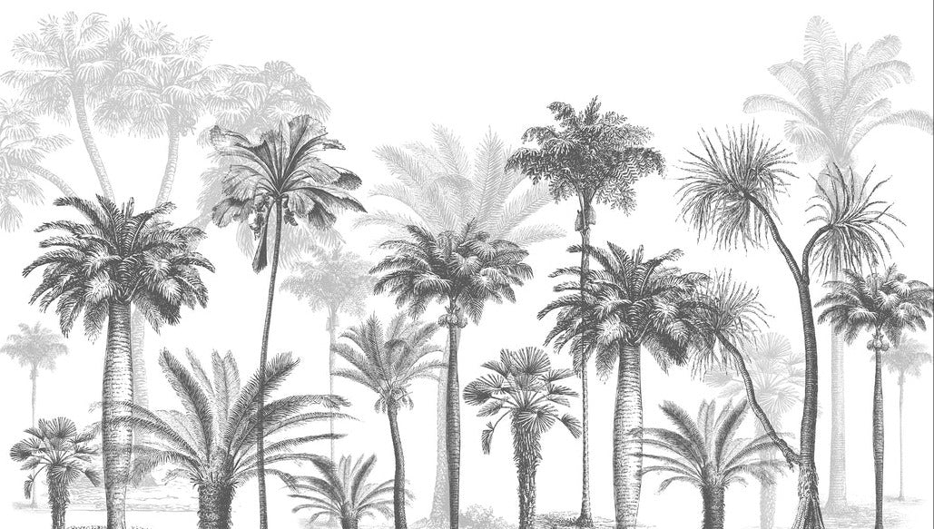Papel pintado Jungle Black & White