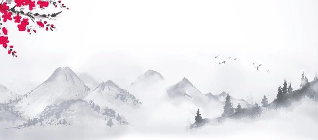 Papel pintado zen con paisaje minimalista