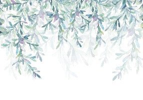 Papel pintado de estilo vegetal y escandinavo