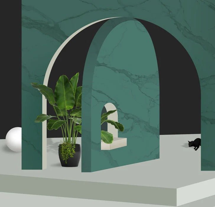 Papel pintado trampantojo de hotel