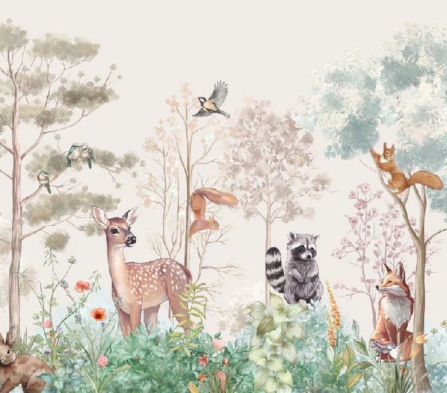 Papel pintado Dormitorio infantil magic nature beige