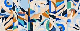 Papier peint abstrait vibrant, XXL, tendance