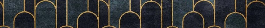 Papier peint toilette dark blue chic, XXL, tendance