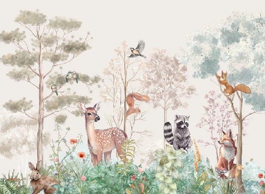 Papel pintado Dormitorio infantil magic nature beige