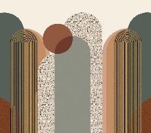 Papier peint Art déco graphique tendance, XXL, tendance