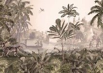 Papel pintado de Jungle haven leopard