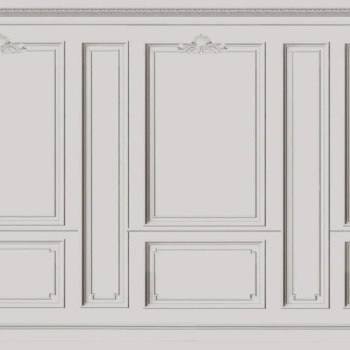 Papel pintado francés haussmanniano Gris cálido