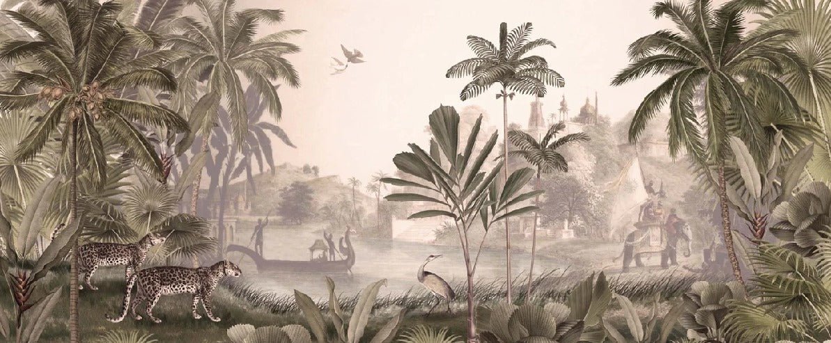 Papier peint jungle haven léopard, XXL, tendance