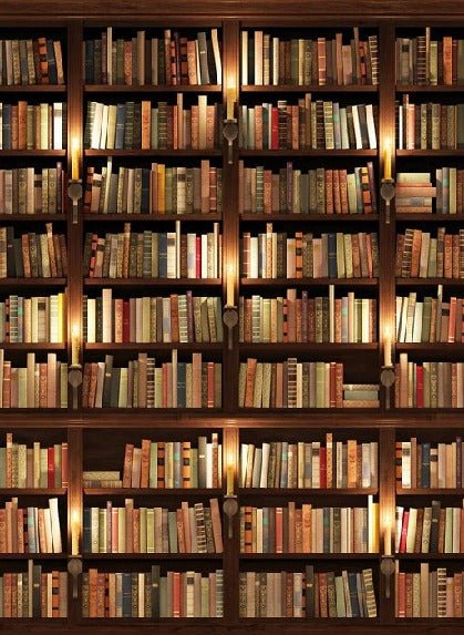 Papel pintado trampantojo Auténtica biblioteca