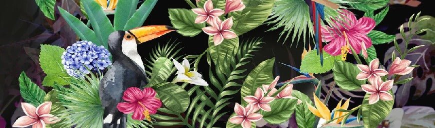 Papel pintado Tropical y Tucán