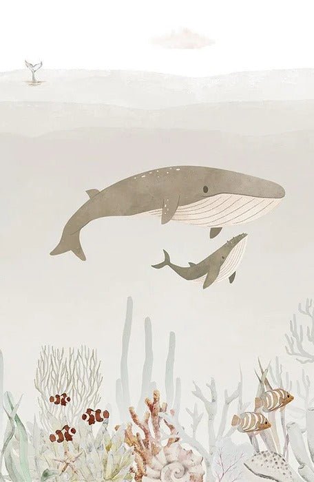 Papel pintado Ballenas bebé
