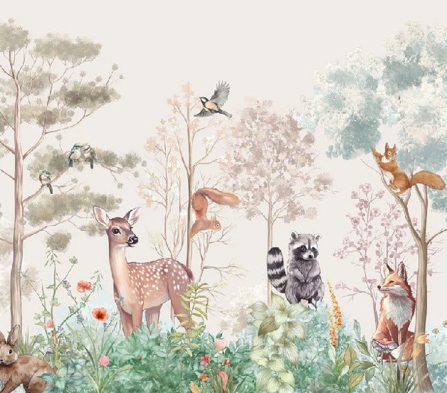 Papel pintado Dormitorio infantil magic nature beige